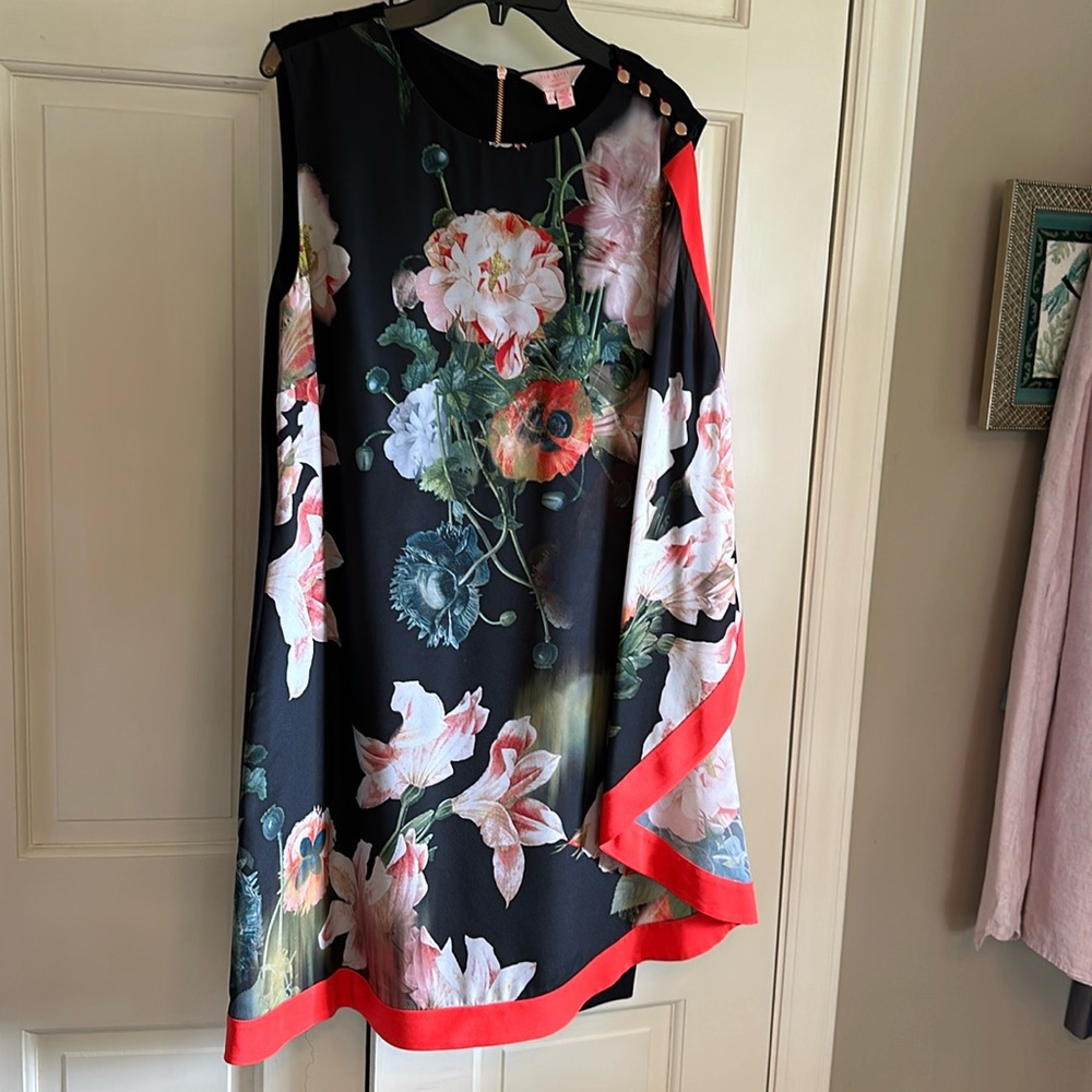Stunning Ted Baker scarf front cocktail dress